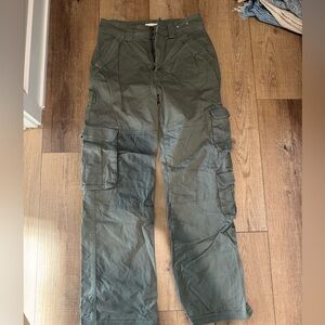 Abercrombie & Fitch Men's Olive Green Cargo Pants